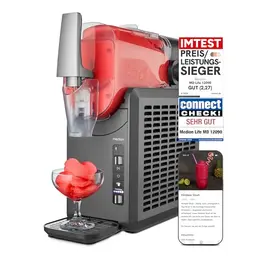 MEDION Slush Maschine mit 2,6L Fassungsvermögen, 5 Getränkeoptionen, 30-60 Min. Zubereitungszeit, Kompressor