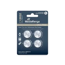 MediaRange Lithium Knopfzellen CR2032 3V, 4er Pack