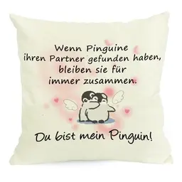 Geschenke für Paare: Kissenbezug für Frauen, Hochzeitstag oder Valentinstag