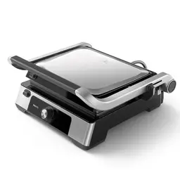 Philips Kontaktgrill, 180° aufklappbar, große Grillfläche, abnehmbare Antihaftplatten, Fettauffangschale, einstellbare Temperatur