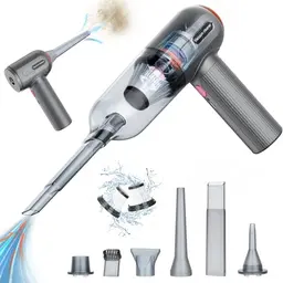 Kabelloser Handstaubsauger 9000 PA - Tragbarer, aufladbarer Mini-Staubsauger für Tierhaare, Auto und Zuhause