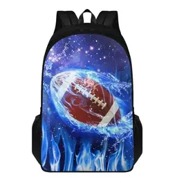 KUIFORTI Rucksack für Kinder, 43,2 cm, Reiserucksack, Blue Flame Rugby
