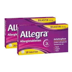 Allegra Allergietabletten 2x20 Stk | 24 Std wirksam bei Allergien