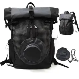 Wenbones Wasserdichter Rolltop Rucksack für Damen & Herren, Eleganter Daypack für Reisen und Schule