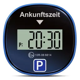 Gooofly Chrono Pro Elektronische Parkscheibe mit 2 Displays & 3 Zeitmodi, Schwarz