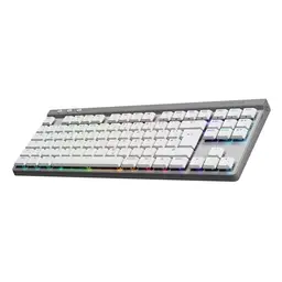 Logitech G G515 Lightspeed TKL kabellose Gaming-Tastatur, RGB, flach, ohne Ziffernblock, QWERTZ, Weiß