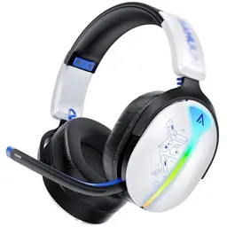 Buwnia Wireless Gaming Headset mit Mikrofon für PS5, PS4, PC & Switch - 7.1 Surround Sound, RGB, 40 Stunden Batterielaufzeit