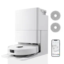 Roborock Qrevo S Saugroboter mit Wischfunktion, 7000 Pa, leises Trocknen, LiDAR Navigation und 2 Wischmops (Weiß)
