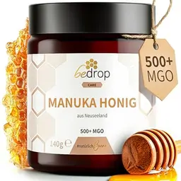 Manuka Honig MGO 500+ – 140g aus Neuseeland, reiner Premium Honig mit Analyse-Zertifikat