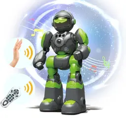 Interaktiver Roboter Spielzeug für Kinder mit Gestensensor, Musik und Tanzfunktionen - Geschenk für Jungen 3-8 Jahre (Grün)