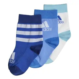 adidas Kinder Socken 3er Set, Royal Blue/Blue Fusion/White, 0-1 Jahre