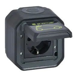 LEGRAND Plexo New Feuchtraum-Steckdose für Elektrofahrzeuge, IP55, 230V, 16A, anthrazit