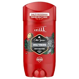 Old Spice Wolfthorn Deostick für Männer 3x85 ml, 24/7 Frisch, lang anhaltender Duft, ohne Aluminiumsalze, unsichtbar auf Schwarz und Weiß