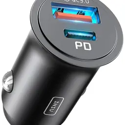 INIU USB Zigarettenanzünder Adapter, 12V Dual Port Kfz Ladegerät für iPhone und Samsung