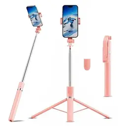 70CM Smartphone Stativ und Selfie Stick mit Bluetooth, 3 in 1 Aluminium, 360° drehbar, für iOS/Android