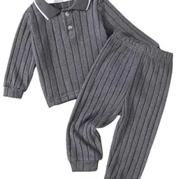 JiAmy Jungen Freizeit-Set Langarm-Shirt und Hose für 1-6 Jahre