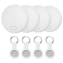 Android GPS Tracker 4-Pack - Schlüsselfinder für Geldbörse und Gepäck, kompatibel mit Google Mein Gerät Finden APP