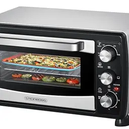 Steinborg® Mini Backofen 20L mit Umluftfunktion und Timer – ideal für Camping oder Haushalt