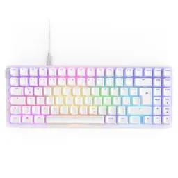 NZXT Function 2 MiniTKL - Optische Gamingtastatur | RGB beleuchtet | Weiß DE (QWERTZ)
