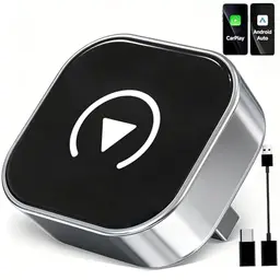 Wireless CarPlay & Android Auto Adapter, Plug & Play, Bluetooth 5.3, stabil WLAN, kompatibel mit iOS 10+ und Android 11+, ab 2016