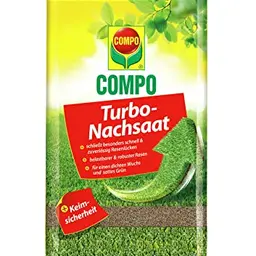 COMPO Turbo Nachsaat Rasensamen - Schnelle & zuverlässige Rasenlücken-Schließung, 1 kg für 50 m²