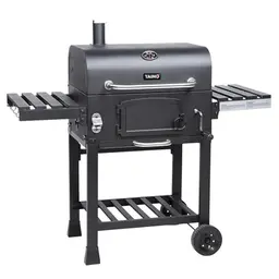 TAINO HERO XL BBQ Smoker Grillwagen mit Holzkohle, Räucherofen und Zubehör