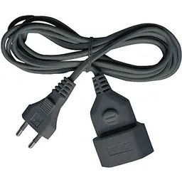 Brennenstuhl Verlängerungskabel 3m, Innenbereich, Euro-Stecker & Kupplung, schwarz