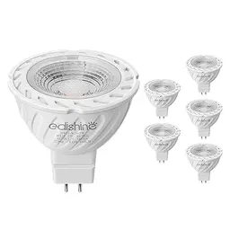 EDISHINE GU5.3 LED Lampen Warmweiß 5W, ersetzt 50W, 2700K, 400 Lumen, Nicht Dimmbar, 6 Stück