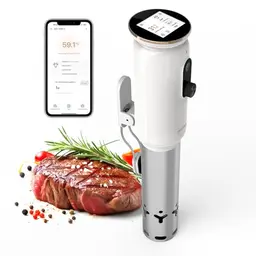 INKBIRD Sous Vide ISV-101W WiFi Präzisionskocher, 1000W, Temperatur bis 90°C, 360° Zirkulation, ideal für die Küche