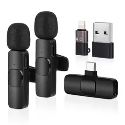 MXTIMWAN 2er Set Mini Lavalier Mikrofon für iPhone/Android - Kabellos mit Rauschunterdrückung für Videoaufnahmen und Vlogs