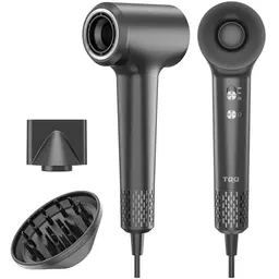 TQQ Haartrockner mit negativ Ionen, schnelles Trocknen, leise, ideal für Zuhause und Reisen