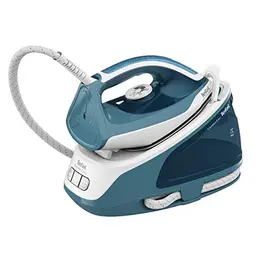 Tefal Dampfbügelstation Express Easy, 5,8 bar, 350 g/min Dampfstoß, automatische Abschaltung, weiß/türkis