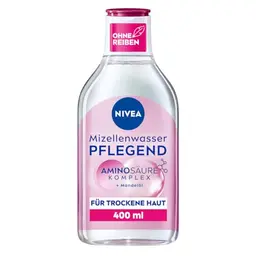 NIVEA Mizellenwasser für trockene Haut mit Mandelöl, feuchtigkeitsspendendes Reinigungswasser (400 ml)