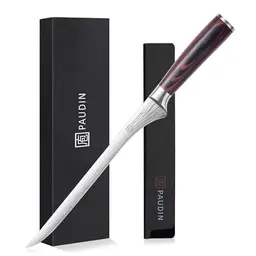 PAUDIN Schinkenmesser 25 cm - Professionelles Küchenmesser mit Ergonomischem Holzgriff
