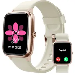 GRV Smartwatch für Damen und Herren mit Telefonfunktion, Fitnessuhr mit Pulsmesser, Schlafmonitor und Schrittzähler, wasserdicht IP68