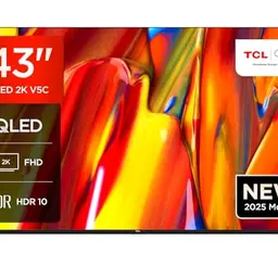 TCL 43V5C - 43" Full HD Smart QLED Fernseher mit Android TV & HDR - Schlankes Design