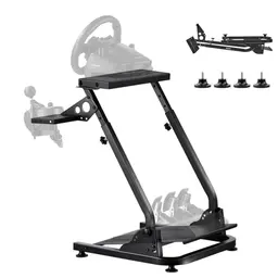 VEVOR verstellbarer & faltbarer Lenkradständer für Logitech G29 G27 G920 G923 & Thrustmaster T300RS T248 Gaming Cockpit