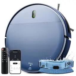 2-in-1 Roboterstaubsauger und Wischmopp, WLAN/App/Fernbedienung, ideal für Tierhaare und Hartböden