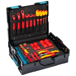 Hazet Werkzeug-Satz 150/27 | Schutzisoliert für Hochvoltsysteme in Handwerk und Industrie, Schwarz
