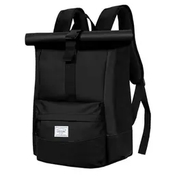 CALIYO Rolltop Rucksack Damen, Wasserdichter Laptop Backpack für Schule und Reisen