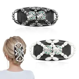 2 Stück modische Haarkämme, ideale Haarspangen für dickes und feines Haar, perfekt für DIY Frisuren