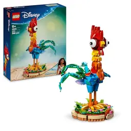 LEGO Disney Vaiana 2: Heihei Spielzeug - Tierfigur mit drehbarem Kopf & beweglichen Flügeln - Geschenk für Mädchen ab 9 Jahren
