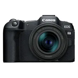 Canon EOS R8 Systemkamera mit RF 24-50mm Objektiv - Spiegellose Vollformat Kamera, 4K Video, WiFi