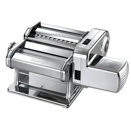 Marcato Elektrische Nudelmaschine Atlas 150 mit Motor für Pasta und Lasagne, aus Edelstahl