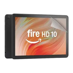 Fire HD 10 Tablet (2023), 10,1 Zoll, 32 GB, schwarz, mit Werbung + Antireflex-Displayschutzfolie (2er-Pack)