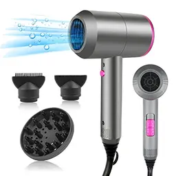 HappyGoo Haartrockner mit Ionen-Technologie und 3 Einstellungen – Grau