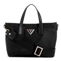 GUESS Damen Latona Mini Tote Tasche, Schwarz