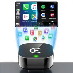 2-in-1 Wireless CarPlay & Android Auto Adapter für Autos ab 2016, kabellos, Plug & Play, schnelle Verbindung