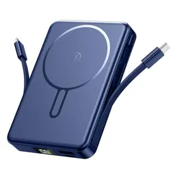 Power Bank 10000mAh mit Magnet, Schnellladung, LED-Display, Wireless, Type-C/USB-A 22,5W
