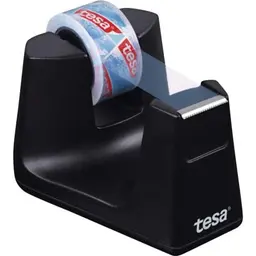 tesa Easy Cut SMART Klebebandabroller für Tische - Kompakter Tischabroller mit Anti-Rutsch-Technologie